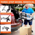 700 Lbs Heavy Duty 2-in-1 Convertible Hand Truck   Folding Platform Dolly