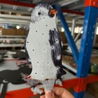 3pcs Led Light Up Acrylic Penguins Decor For Christmas Outdoor Yard Decorations