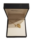 Argento Vivo Goldtone Plate Sterling Silver Strong Pendant Necklace  New In Box