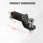 2 Inch Drop Hitch Fits For 2  Receiver Trailer Ball Mount With 2  Hitch Ball Set