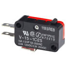 10 Pcs Micro Limit Switch V-15-1c25  Spdt Momentary Snap Button Ac 250v 15a