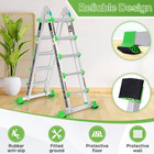 17 Ft  Multi-position Aluminum Ladder With Anti-slip  330 Lbs  Capacity  En131 A