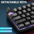 Wired Portable 60  Mechanical Feeling Gaming Keyboard rgb Led Backlit Compact   