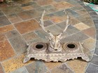Antique 1900s Bradley   Hubbard Stag Deer Double Inkwell Victorian