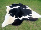 Big   New   Black   White Cowhide Rug Natural Cowhides Cow Hide Skin 6x6 Feet Bs