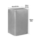 Silver Washing Machine Cover Waterproof Outdoor Sunproof Windproof 25 5x40 Inch