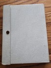 Vintage Stamp Stock Book Purple Velvet Cover 8 Double Sided Pages - Glassine 