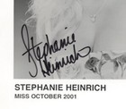 Stephanie Heirich Playboy Autographed 8 x10  Promo Photo W coa Wwe2-137