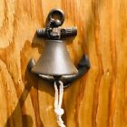 Nautical Ship Cast Iron Anchor Ringing Bell Wall Or Post Mounted Seaman Dinner
