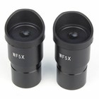 2pcs 5x Universal Stereo Microscope Eyepiece 30mm Optical Lens W rubber Eye Cups