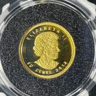 2012 Canada 50 Cents Proof Set Lot b3209 Gold  1 25 Oz  With Case   C o a 