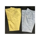 2 Pairs Of Vintage Levi s Youth Dess Slacks Yellow   Blue Sz 12 