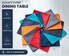 Ruvanti 18x18 Cloth Napkins Set Soft Washable Cotton Reusable Table Napkins