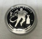 1993 Canada Silver Proof  1 One Dollar Coin 100th Ann  Stanley Cup  Heavy Cameo