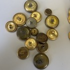 Assorted Antique Vintage Military Buttons World War I Wwii