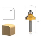 4pcs Round Over Edging Router Bit Set 1 4  Shank 1 2  3 8  1 4  1 8  Radius