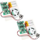 2pcs Diy Voice Recording Playback Module Sound Recorder Board With Loudspeaker