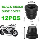 12 Pcs Car Brake Bleeder Screw Caps  Rubber Auto Brake Bleeder Caliper Nipple