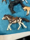 Mixed Lot 9 Schleich Horse Figures Retired Friesian Stallion Pinto Paint Foals