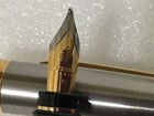 Waterman Paris Fountain Pen M Nib  Chrome Gold Trim  New no Box