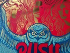 Rush 50 Metallic  Gold Foil Poster 50th Anniversary 50 Edition Tim Baron 26 50