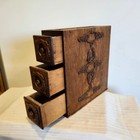 Antique Singer Treadle Sewing Machine Set 3 Drawers With Hanger Ornate  1
