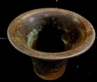 Antique Heavy Solid Brass bronze Mortar 4 1 4  Pharmacy Apothecary Bowl