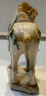 Vintage Chinese Tang Dynasty Style Porcelain Horse With Sancai Glaze   5 5  Tall