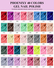 61 Pcs Gel Nail Polish Kit With Uv Light  40 Colors Gel Nail Polish Set Spring S