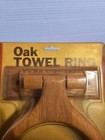 Vintage Oak Towel Rack With Mounting Hardware New Old Stock