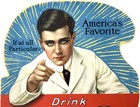 Original 1922 Drink Moxie 100  Hand Fan Double Sided Advertising - Excellent   