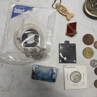 Vintage And New Junk Drawer Lot With Jewelry Toys And Coins