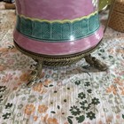 Antique Japanese Porcelain Pink Cherry Blossom Asian Vase Lamp Large