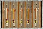 Antique Navajo Rug  Large Yei Rug Ca 1920  66  X 50 