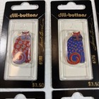 18 Laurel Burch Dill-buttons New Enamel Cat Face Buttons Parrot Giraffe