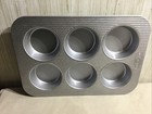 Usa Pan Nonstick Mini Round Cake Pans  Aluminized Steel  Even Heat  450  f 6 Well