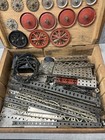 1920   s A c  Gilbert Co Erector Set In Wood Box W manual Made In Usa Incomplete