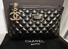 Chanel Black Quilted Cc Makeup Pouch Bag Vip Gift Gwp