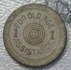 Oklahoma Sales Tax Token - 1 Mill - For Old Age Assistance - Off Center