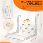 Fyy Over The Door Drying Rack For Clothing - Collapsible Folding White 