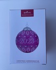 Hallmark Keepsake Christmas Commemorative 2023 Glass Ball Ornament 11th In Serie