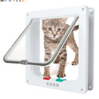 S l 2 Colors Cat Flap Door With 4 Way Lock Security Flap Door For Dog Cat Kitten