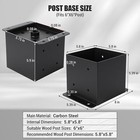 8pcs 6 x6  Post Base For Deck Steel Deck Post Bracket   Hardware Kit For Fence