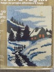 Malina Hook A Rug Kit Winter Scene 20   x27  Area Rug Wall Hanging  25 33 Vintage