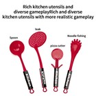47pcs Kids Pretend Play Cooking Set     High Detail Kitchen Toy For Ages 3   5