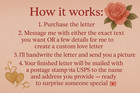 Personalized Handwritten Love Letter      Custom Romantic Note Or Funny Prank