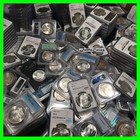   pcgs Ngc Us Silver Peace Dollars 1921-35     Bu Unc Coins From Graded Estate Lot   