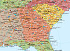 United States Map Poster Classic Premier Usa Us Wall Poster Decor 