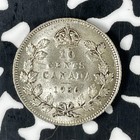 1936 Canada 10 Cents Lot f0240 Silver  High Grade  Beautiful 
