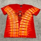 Harley-davidson Tee Mens Large Rides Well With Others Red Orange Tie-dye Clown